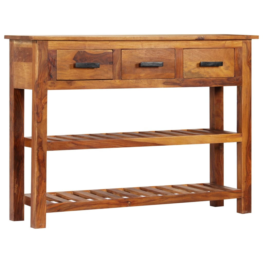 Skänk Trä med 3 lådor 110x30x80 cm massivt trä