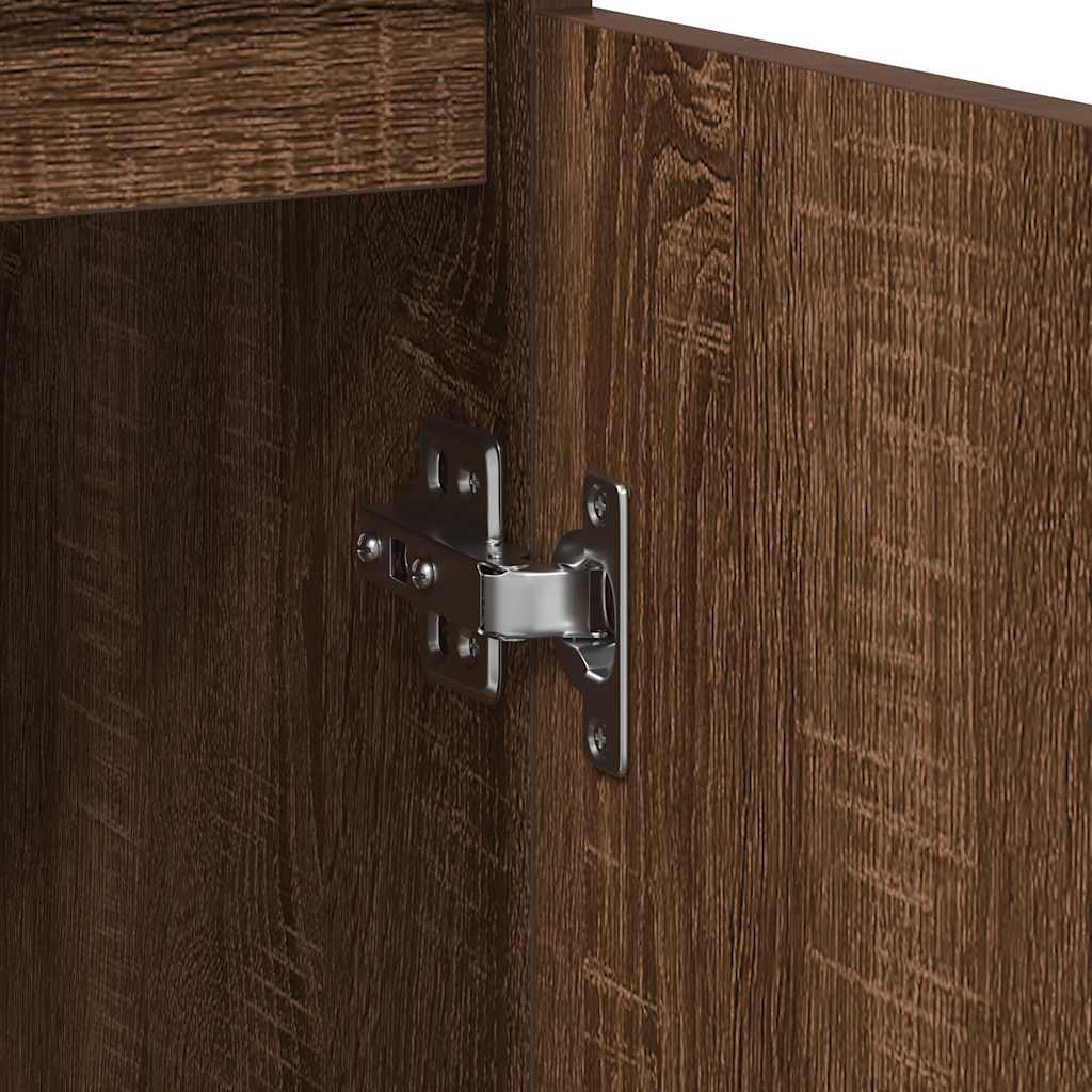 Skänk Brun Ek med låda 71x35x84 cm