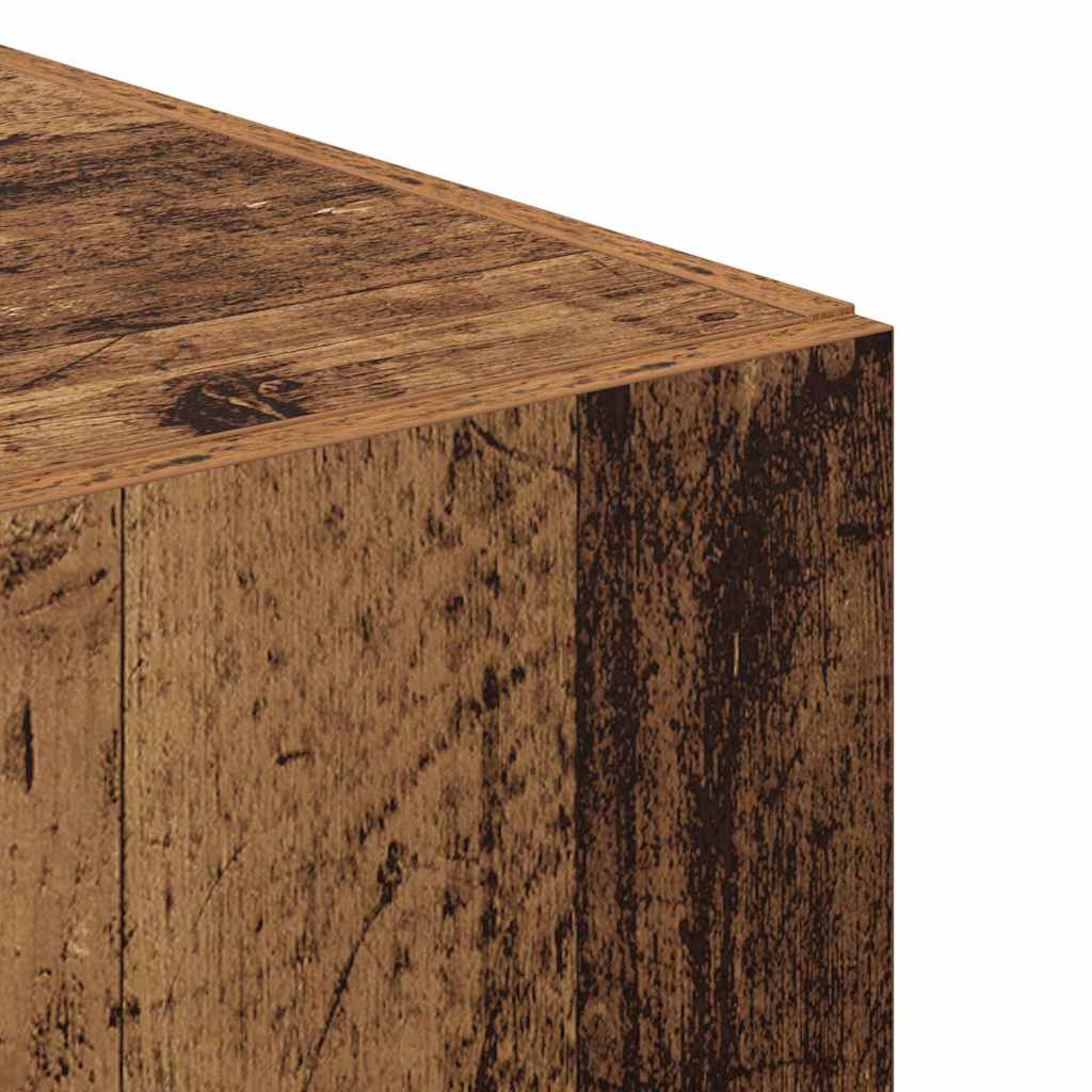 Skåp Åldrat Trä 50x42.5x185 cm