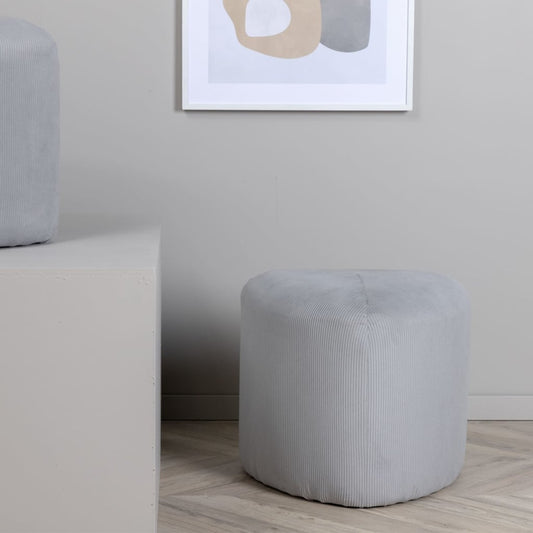 Rakkaus Pouf Peg 46x46x41 cm vakosametin harmaa