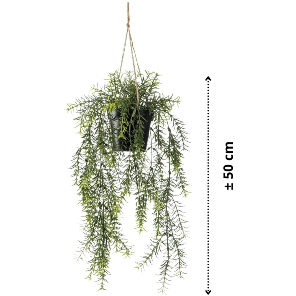 Keinotekoinen kasvi roikkuu parsa ruukussa 50 cm