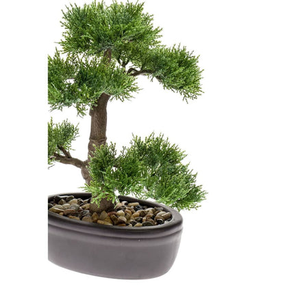 Keinotekoinen kasvi bonsai puu vihreä 32 cm