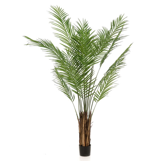 Konstgjord växt Areca-palmträd 180 cm grön