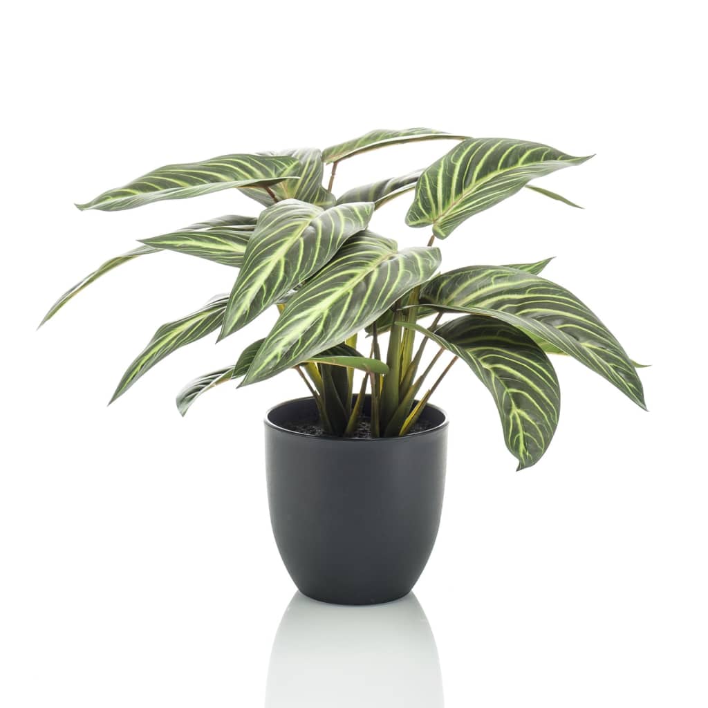 Konstgjord Konstväxt Calathea Zebrina i kruka 75 cm