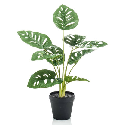 Konstgjord växt monstera Monkey Bush i kruka 43 cm