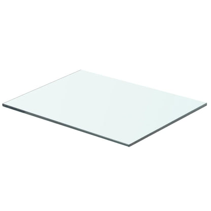 Hyllplan glas genomskinlig 40x25 cm