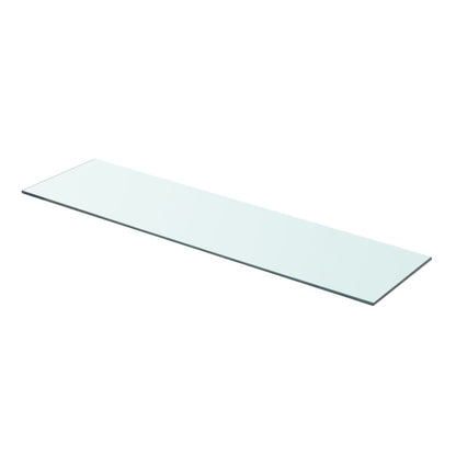 Hyllplan glas genomskinlig 80x20 cm