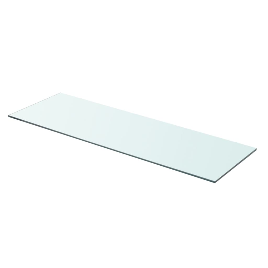 Hyllplan glas genomskinlig 80x25 cm