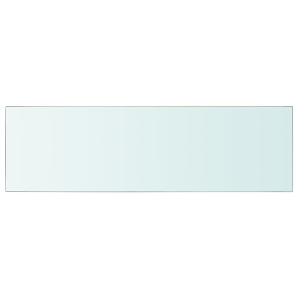 Hyllplan glas genomskinlig 80x25 cm