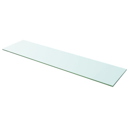 Hyllplan glas genomskinlig 100x25 cm