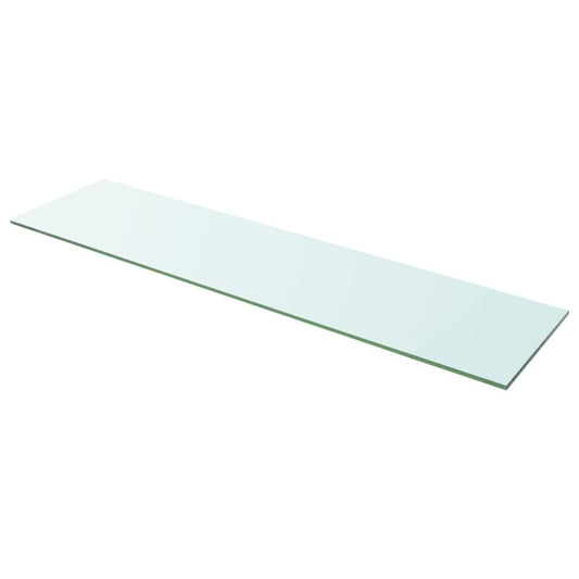 Hyllplan glas genomskinlig 100x25 cm