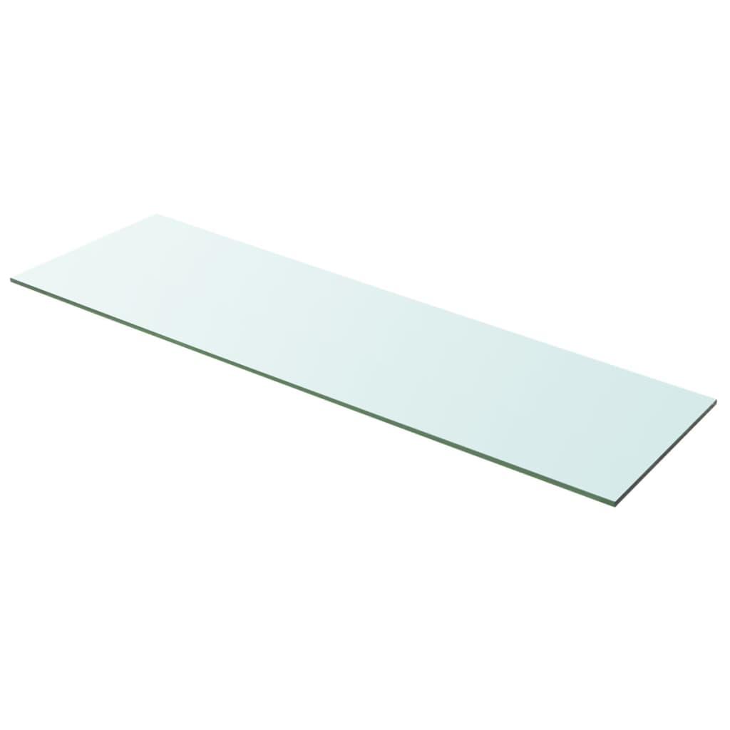 Hyllplan glas genomskinlig 100x30 cm