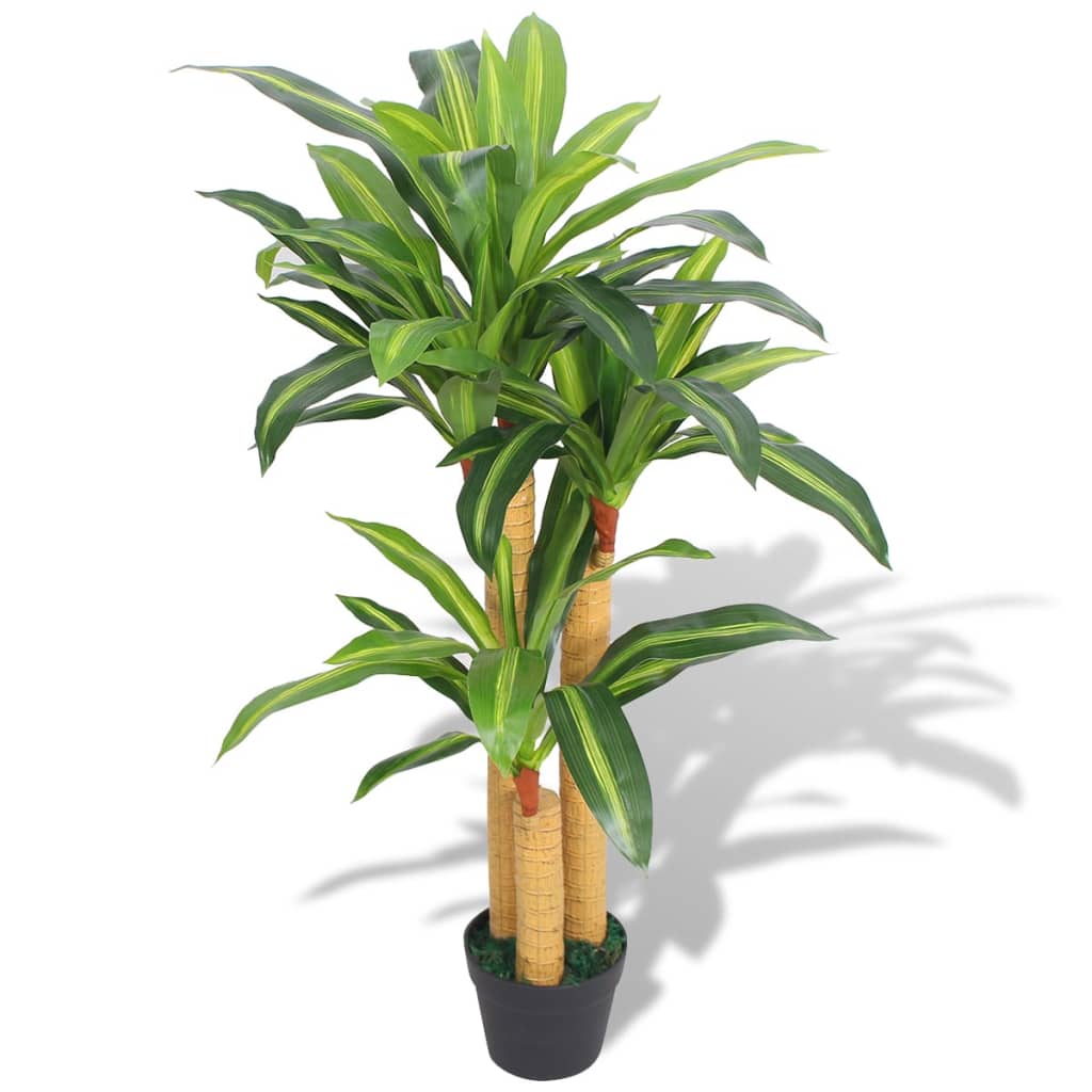 Konstgjord växt Dracena med kruka 100 cm grön