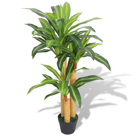 Konstgjord växt Dracena med kruka 100 cm grön