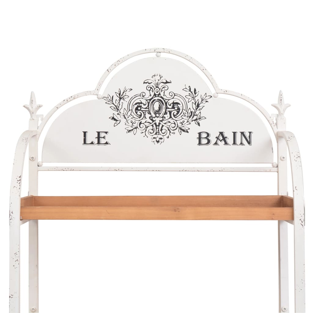 Bokhylla DIV. Vit Brun Fristående hyllsystem 59x35x168 cm