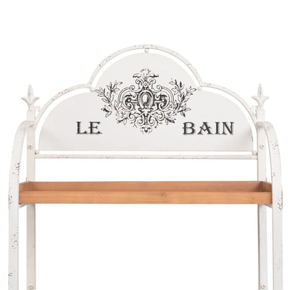 Bokhylla DIV. Vit Brun Fristående hyllsystem 59x35x168 cm