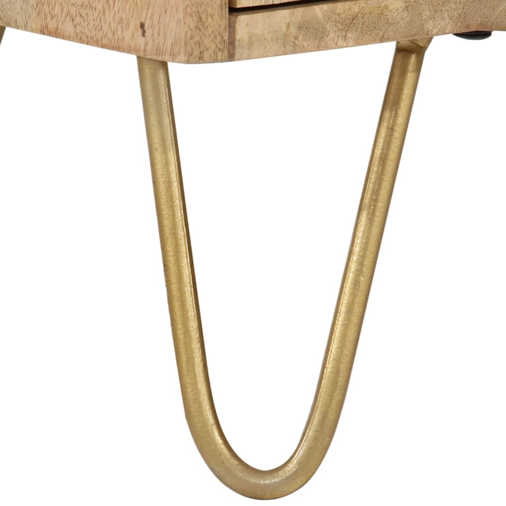 Skänk Trä 80x30x75 cm massivt mangoträ