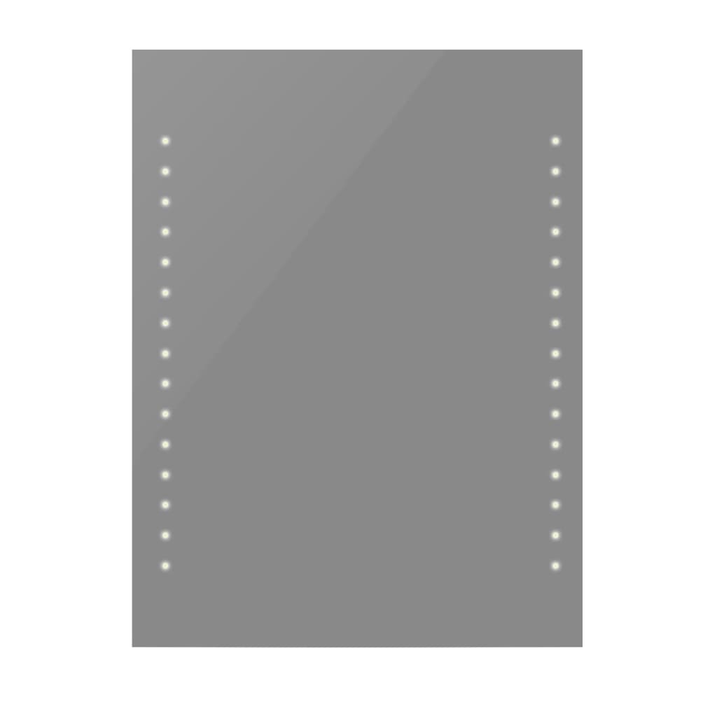 Badrumsspegel LED-belysning 60x80 cm