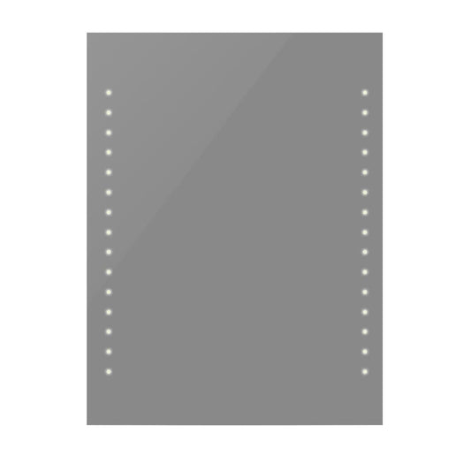 Badrumsspegel LED-belysning 60x80 cm