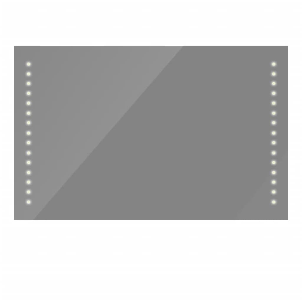 Badrumsspegel LED-belysning 100x60 cm