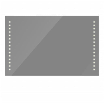Badrumsspegel LED-belysning 100x60 cm