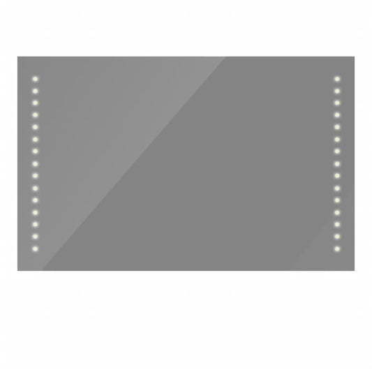 Badrumsspegel LED-belysning 100x60 cm