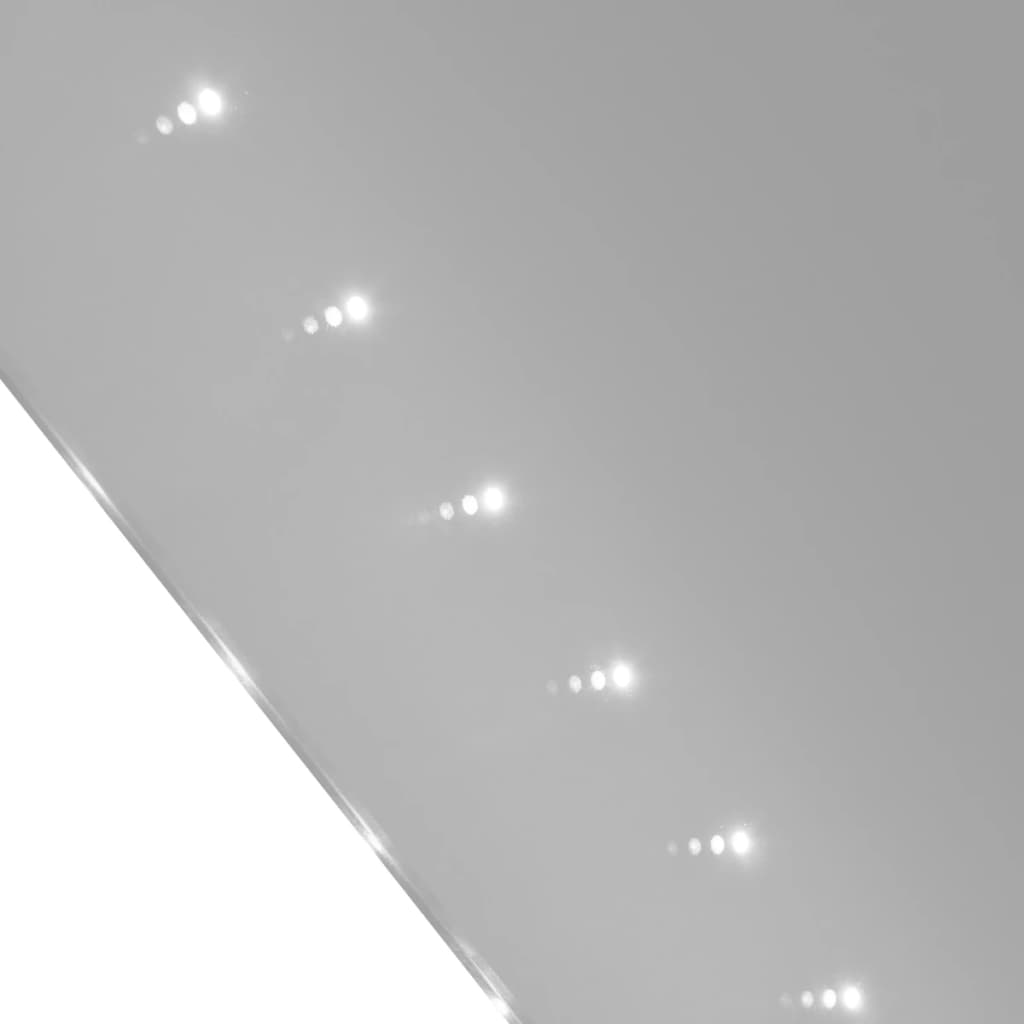 Badrumsspegel LED-belysning 100x60 cm