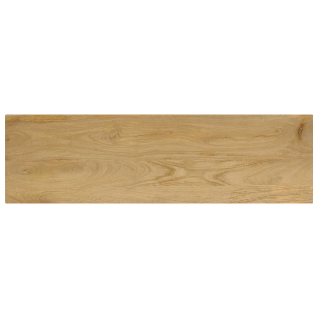 Avlastningsbord Konsollbord Trä 120x35x76 cm massivt mangoträ och stål