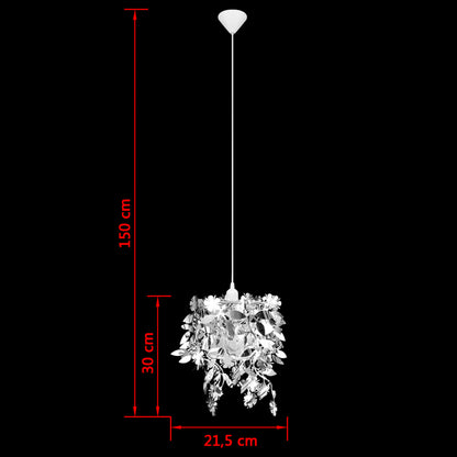 Taklampa Paljettlampa silverfärg 21,5x30 cm