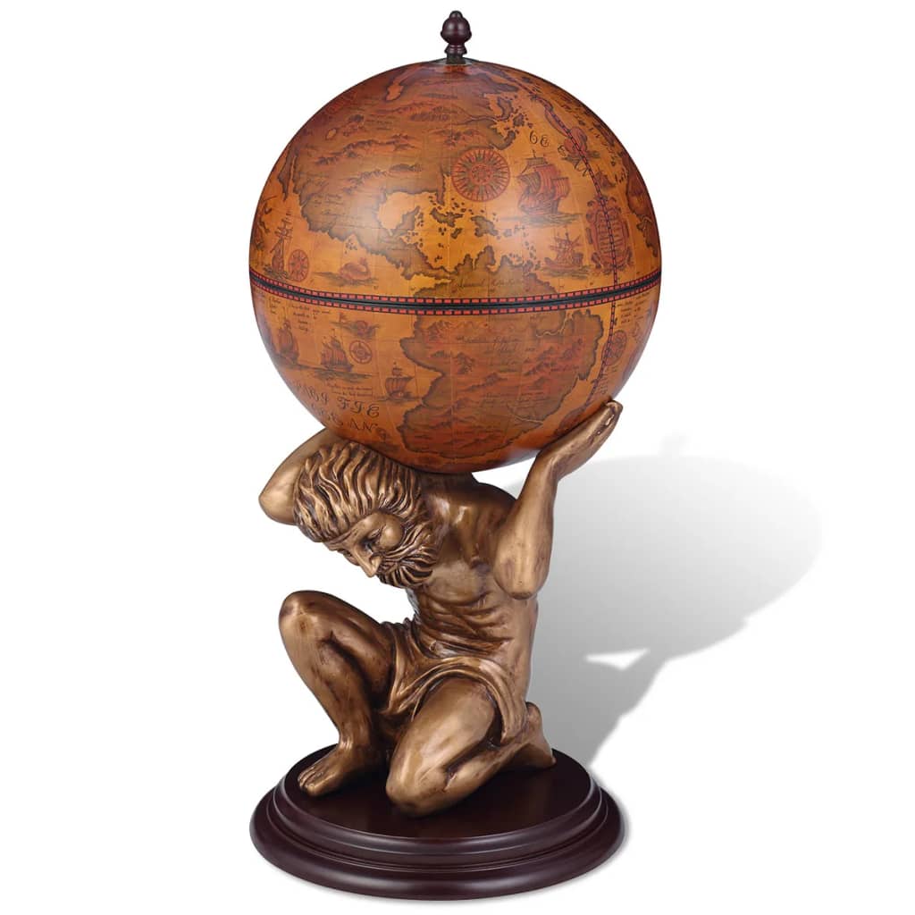 Viiniteline Globe bar Atlas 42 x 42 x 85 cm