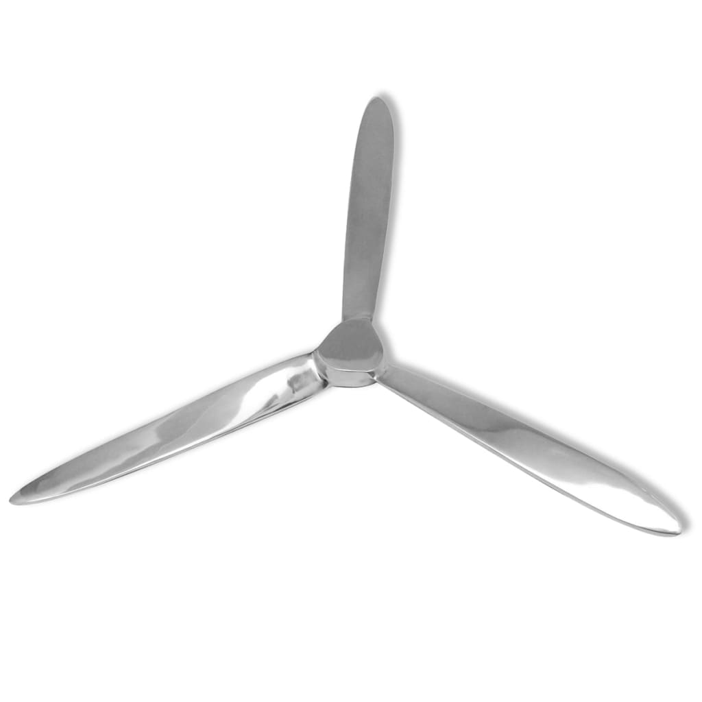 Väggdekoration propeller aluminium silver 70 cm