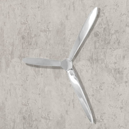 Väggdekoration propeller aluminium silver 70 cm