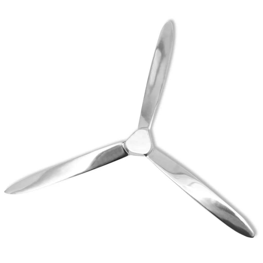 Väggdekoration propeller aluminium silver 70 cm