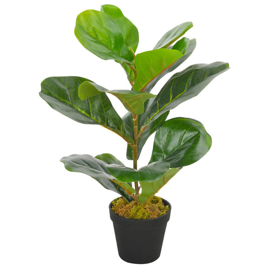 Keinotekoinen kasvi Violet ficus ruukulla 45 cm vihreä