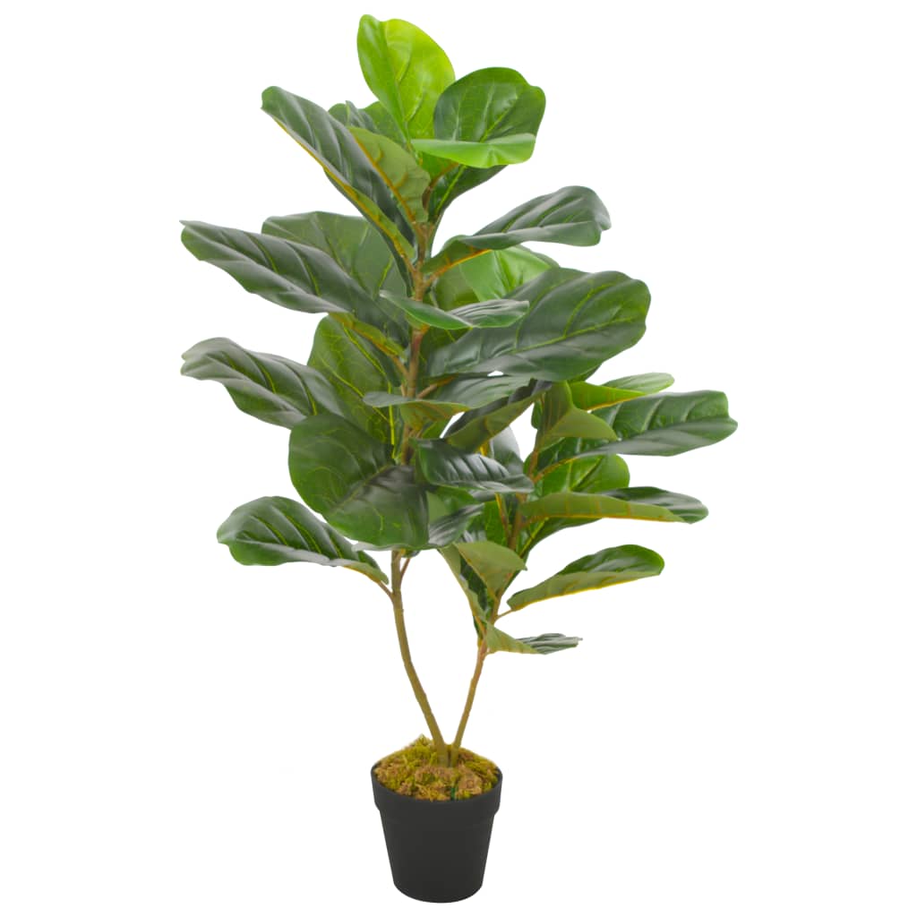 Keinotekoinen kasvi Violet ficus ruukulla 90 cm vihreä