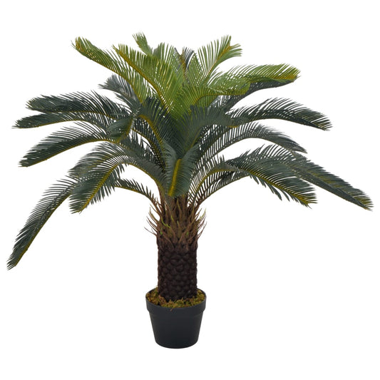 Konstgjord växt Cycas med kruka 90 cm grön