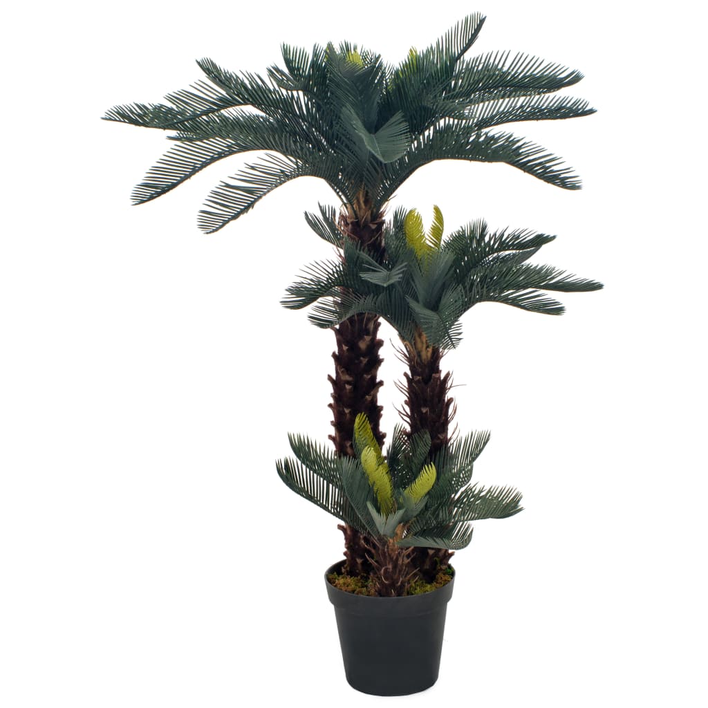 Konstgjord växt Cycas med kruka 125 cm grön