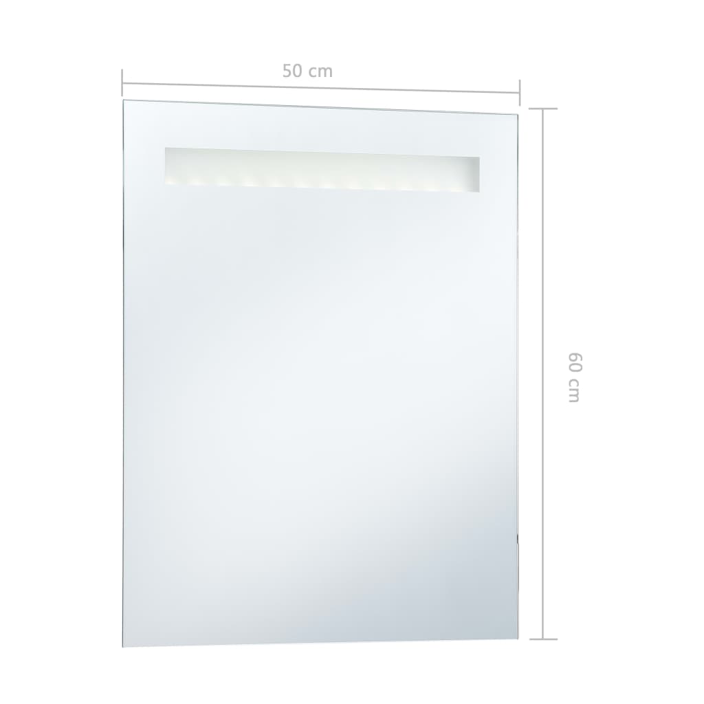 Kylpyhuoneen peili LED 50x60 cm