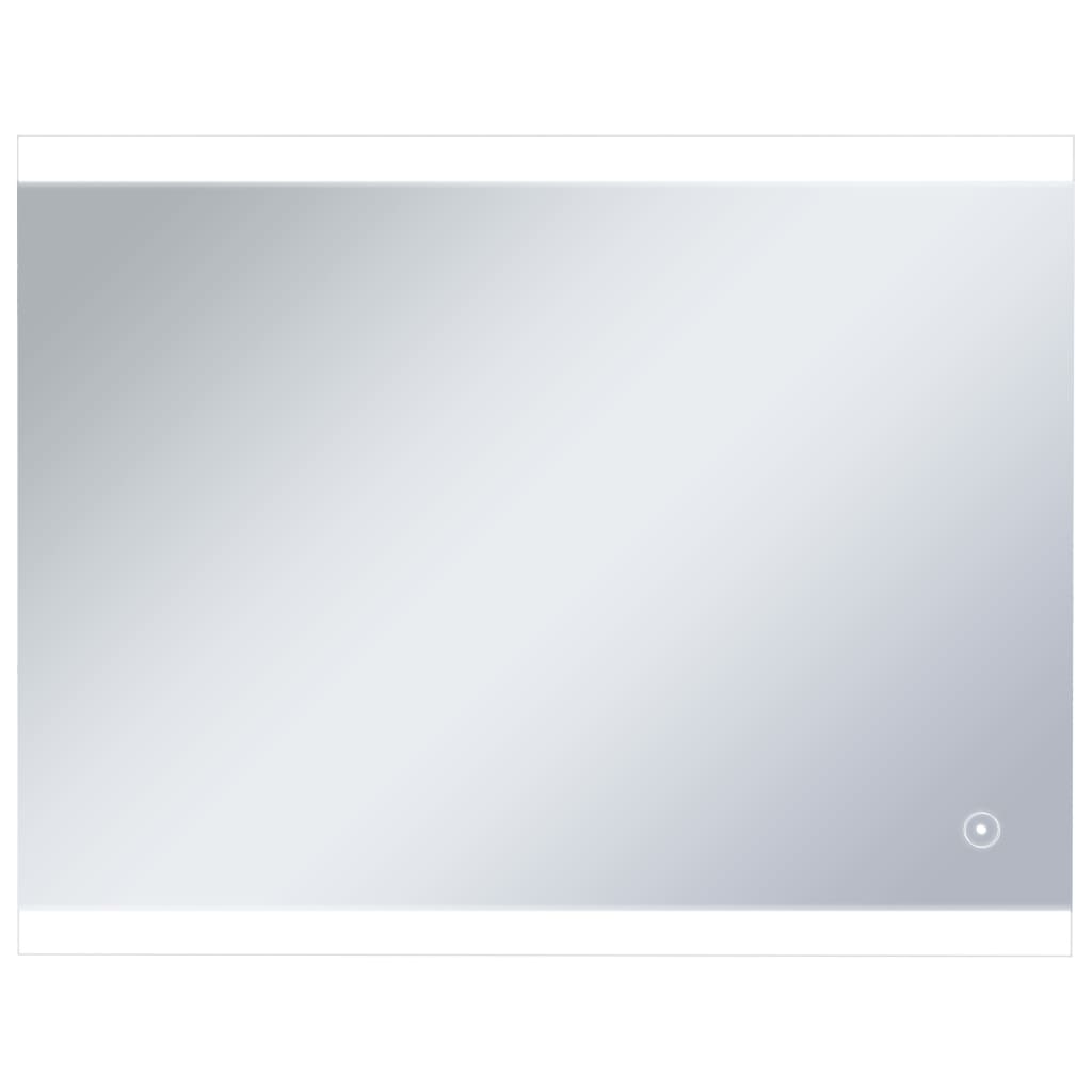 Badrumsspegel LED med touch-sensor 80x60 cm