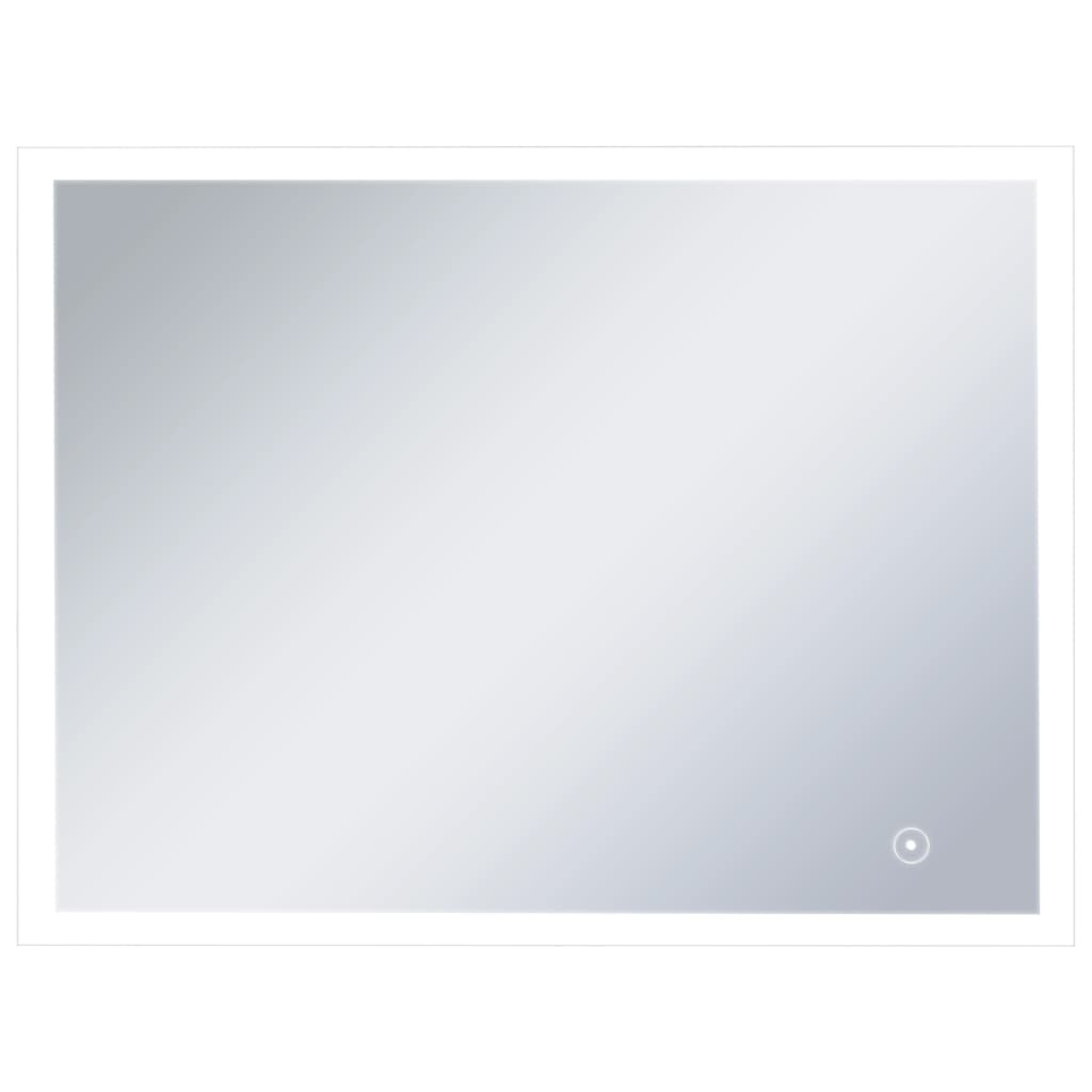 Badrumsspegel LED med touch-sensor 80x60 cm