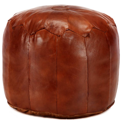 Rakkaus Pouf ruskea 40x35 cm aitoa vuohennahkaa