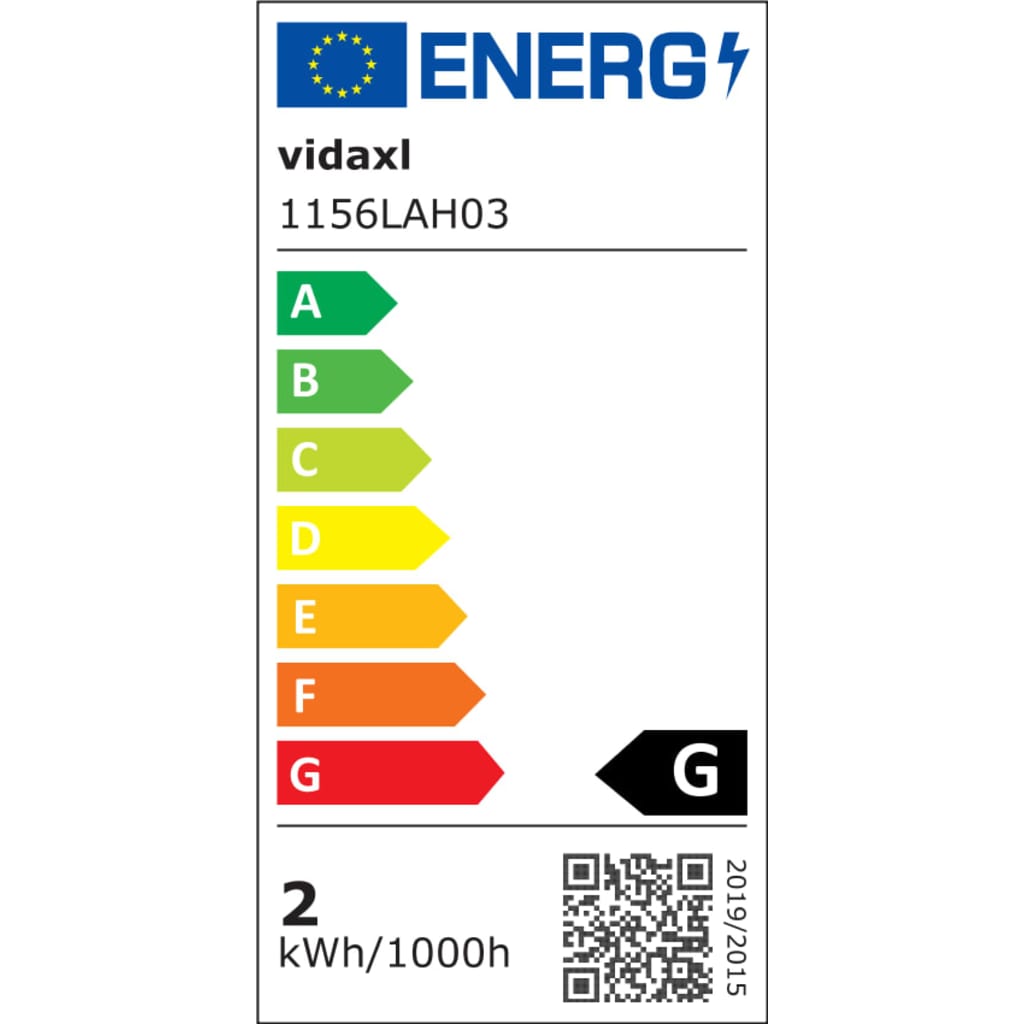 Taklampa med glödlampor 2 W svart E27