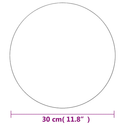 Seinäpeili ilman kehystä pyöreä 30 cm lasi