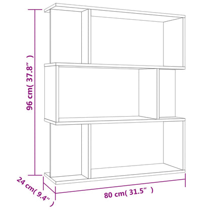 Sonoma tammi kirjahylly 80x24x96 cm