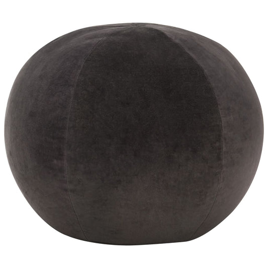 Rakka Pouffe antrasiittipuuvillasametti 50x35 cm