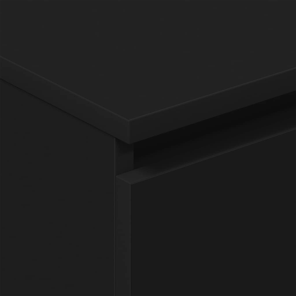 Byrå Svart 60x35x98,5 cm
