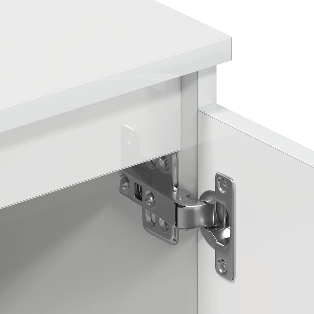 TV-Möbel Högglans Vit TV-Bänk 140x40x35,5 cm