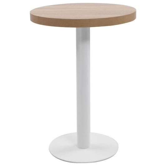 Baaripöytä Bistropöytä vaaleanruskea 60 cm MDF