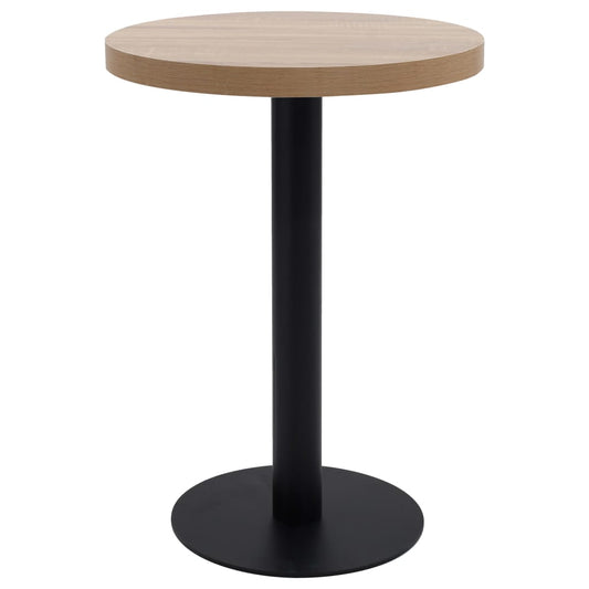 Baaripöytä Bistropöytä vaaleanruskea 60 cm MDF