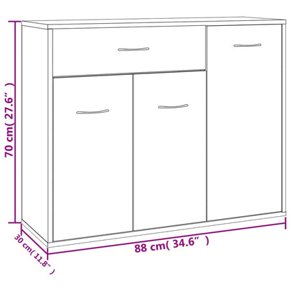 Skänk Sonoma ek 88x30x70 cm